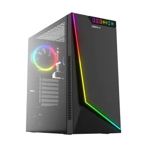 GAMDIAS Argus M1 Mid Tower Black E-ATX RGB Gaming Desktop Casing