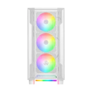 GAMDIAS Athena M6 WH Mid Tower ATX White Gaming Desktop Case