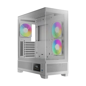 GAMDIAS ATLAS M1 WH ARGB Mid Tower White (Tempered Glass) ATX Gaming Desktop Case