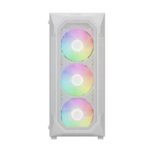 Gamdias AURA GC1 ELITE WH RGB Mid Tower ATX White (Tempered Glass) Gaming Desktop Case