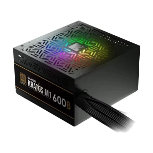 GAMDIAS KRATOS M1-600B RGB 600W Non Modular 80 Plus Bronze Certified Black Power Supply
