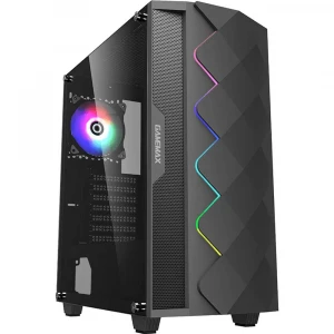 Gamemax Black Diamond A 361 Mid Tower Black ATX Gaming Casing