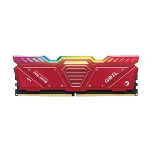 GeIL POLARIS RGB 16GB DDR5 5200MHz Red Heatsink Gaming Desktop RAM #GOSR532GB5200C34ADC
