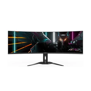 Gigabyte AORUS CO49DQ 49 Inch 5K UW-DQHD OLED Display Dual HDMI, DP, USB, USB-C Curved Gaming Monitor