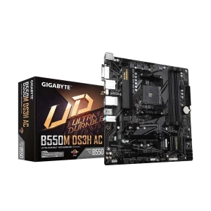 Gigabyte B550M DS3H AC Wi-Fi DDR4 AMD AM4 Socket Motherboard (Bundle with PC)