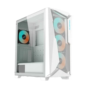 Gigabyte C301 GLASS Mid Tower White (Tempered Glass Side Window) ATX Gaming Desktop Case