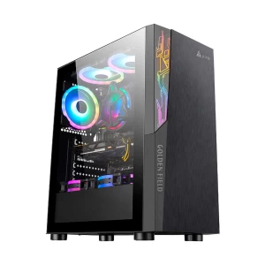 Golden Field 1091B Mid Tower Black Gaming Desktop Casing