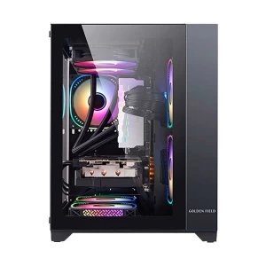 Golden Field Seaview M360 Mini Tower Black Micro-ATX Gaming Desktop Casing