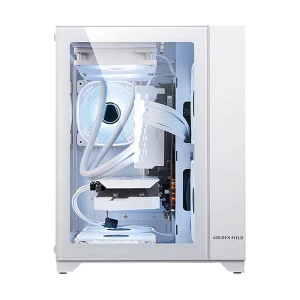 Golden Field Seaview M360 Mini Tower White Micro-ATX Gaming Desktop Casing