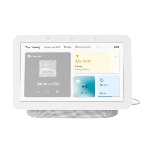 Google Nest Hub 2nd Generation Smart Speaker (Chalk) with Smart Home Display & Google Assistant