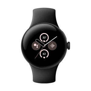 Google Pixel Watch 2 41mm (GPS) Matte Black Aluminum Case with Obsidian Active Band