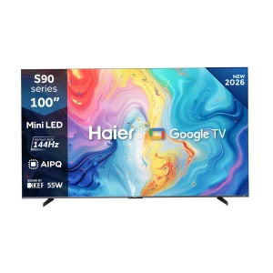 Haier H100S90FUX 100 Inch 4K UHD Mini LED Google TV (Official) (Wallmount Inside Box)
