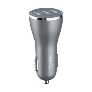 Havit H212 4.2A Tri USB Gray Blue Car Charger
