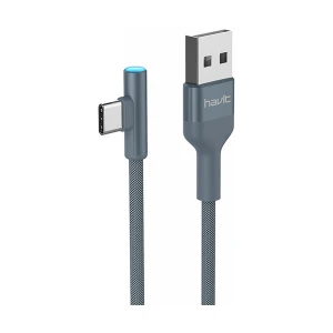 Havit H671 Series USB Male to USB Type-C Male, 1.2 Meter, Gray Blue Data Cable