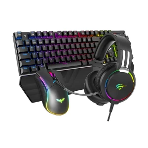 Havit KB380L RGB Wired Black Gaming Keyboard, Mouse & RGB Headphone Combo
