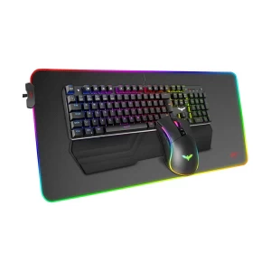 Havit KB511L RGB Wired Black Gaming Keyboard, Mouse & Mouse Pad Combo