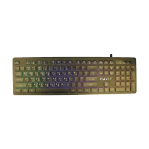 Havit KB660L Wired Black Multi-function Backlit Keyboard with Bangla