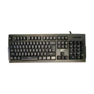 Havit KB866L USB Multi-Function Backlit Black Keyboard with Bangla