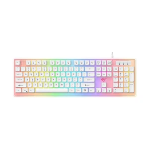 Havit KB876L USB Multi-Function Backlit White Gaming Keyboard