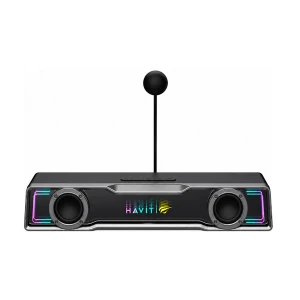 Havit SK220 RGB Dual Mode Black & Gray Gaming Bluetooth Speaker with Detachable Microphone