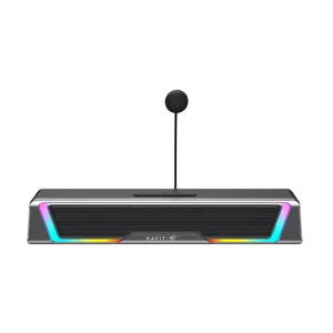 Havit SK221 RGB Dual Mode Black & Gray Gaming Bluetooth Speaker with Detachable Microphone