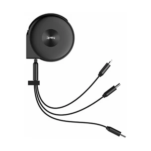 Havit USB Male to Micro USB, Lightning & Type-C, 1 Meter, Black Charging & Data Cable #H679
