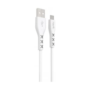 Havit USB Male to Micro USB Male, 1 Meter, White Charging & Data Cable #H67