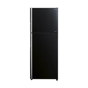 Hitachi R-VG460P8PB 403L Glass Black Top Freezer Refrigerator