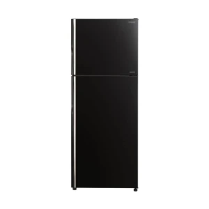 Hitachi R-VG490P8PB 443L Glass Black Top Freezer Refrigerator