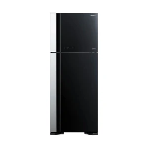 Hitachi R-VG560P7PB 489L Glass Black Top Freezer Refrigerator