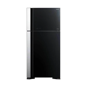 Hitachi R-VG690P7PB 601L Glass Black Top Freezer Refrigerator