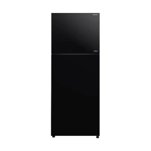 Hitachi R-VGY490PB0 443L Glass Black Top Freezer Refrigerator