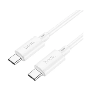 Hoco X88 Gratified USB Type-C Male to Male, 1 Meter, White Charging & Data Cable