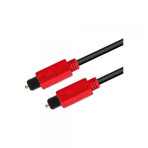Honeywell Toslink Male to Male, 2 Meter, Black Optical Audio Cable #HC000012-(Audio)