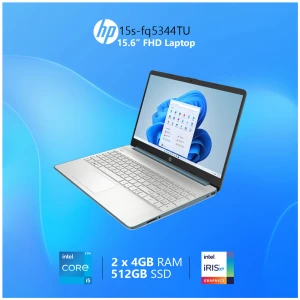 HP 15s-fq5344TU 12th Gen Intel Core i5 1235U 8GB RAM, 512GB SSD 15.6 Inch FHD Display Spruce Blue Laptop
