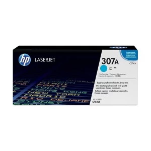 (Bundle with Full Set) HP 307A Cyan Original LaserJet Toner (CE741A)