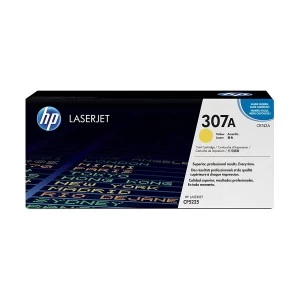 (Bundle with Full Set) HP 307A Yellow Original LaserJet Toner (CE742A)