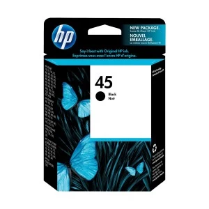 HP 45 Black Original Ink Cartridge (51645AA)