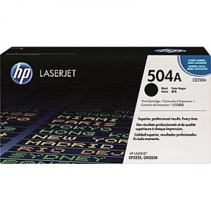 HP 504A Black Original LaserJet Toner (CE250A)