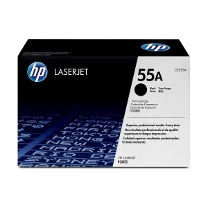 HP 55A Black Original LaserJet Toner (CE255A)