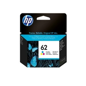 HP 62 Tri-color Original Ink Cartridge (C2P06AA)