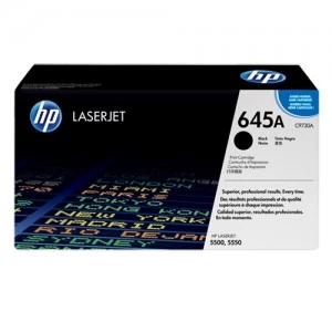 HP 645A Black Original LaserJet Toner #C9730A (Bundle with Full Set)