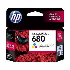 HP 680 Tri-Color Original Ink Advantage Cartridge (F6V26AA)