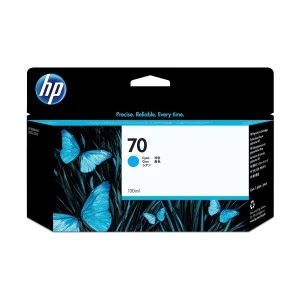 HP 70 130-ml Cyan DesignJet Ink Cartridge(C9452A)