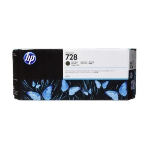HP 728 300-ml Matte Black Designjet Ink Cartridge (F9J68A)