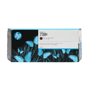 HP 738B 300-ml Black DesignJet Ink Cartridge #498P6A