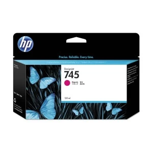 HP 745 130-ml Magenta DesignJet Ink Cartridge (F9J95A)