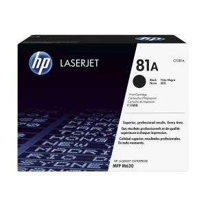 HP 81A Black Original LaserJet Toner (CF281A)