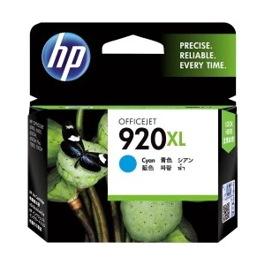 HP 920XL High Yield Cyan Original Ink Cartridge (CD972AA)