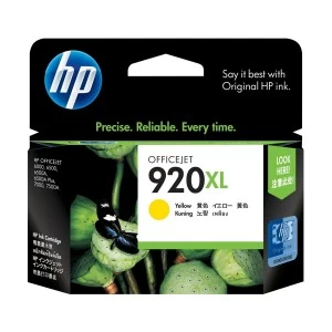 HP 920XL High Yield Yellow Original Ink Cartridge (CD974AA)